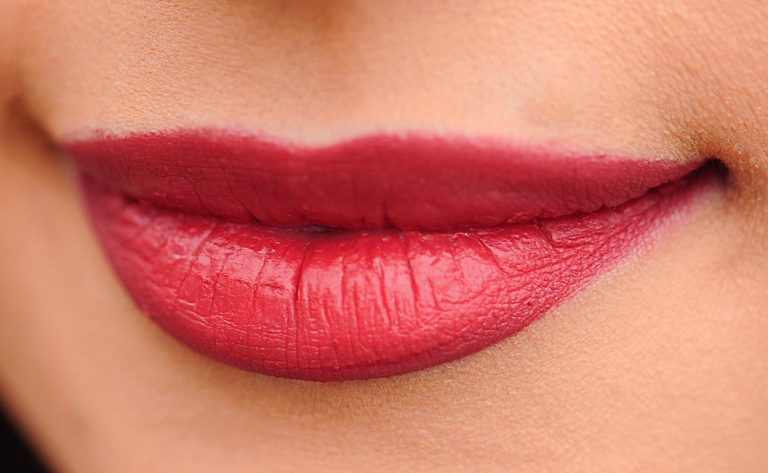 lips, red, woman