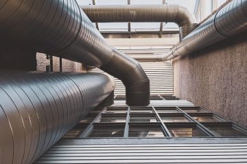 black and gray metal pipe
